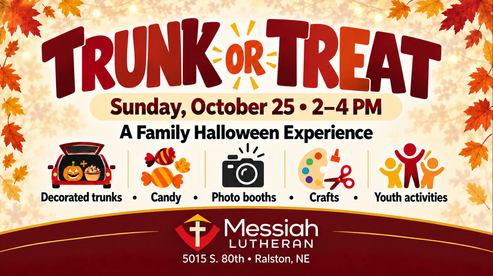 Messiah Lutheran Church Trunk or Treat